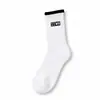 Calcetines Blancos de Doble Puño a Media Pantorrilla para Mujer, Calcetines Blancos Clásicos de Algodón para Otoño e Invierno, Casuales y Versátiles, Esenciales para el Inicio de Clases en Estilo Universitario
