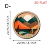 Letrero Circular de Madera Transfronterizo Retro Sol y Luna Montaña y Río Manualidades Creativas Personalizadas para Colgar en la Pared Decoraciones de Pared Estilo Nórdico