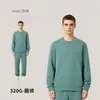 Moletom Americano Streetwear Pesado Outono e Inverno 320g, Modelagem Solta, Gola Redonda, Moletom Cross-border, Moletom com Capuz Personalizado Masculino