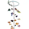Estilo Xiaohongshu Palo Retorcido Peces Marinos Carrillón Decoración Colgante Kit de Materiales DIY Carrillón de Viento Materiales DIY