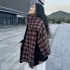 Bufanda de Cuadros con Nuevo Colorido Otoño e Invierno para Mujer, Engrosada, Cálida, Bufanda de Pareja, Estilo Coreano, Chal de Alta Gama Versátil para Estudiantes