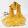 Estilo coreano All-match Yourou Sand Silk Scarf Primavera e Verão Protetor Solar Fino Cachecol Vermelho Solid Color Sunshade Shawl Scarf