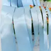 Fábrica direta 0.6cm -5cm fita de poliéster azul claro com fita de casamento roupa caixa de presente embalagem fita
