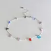 Collar de Piedra Irregular Colorida de Dopamina, Cadena para Clavícula Estilo Vacaciones de Verano Dulce, Joyería en Capas Exquisita y Versátil