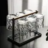 Juego de 6 Vasos Gruesos Resistentes al Calor Transparentes para el Hogar Vasos para Beber Tazas de Té Vasos para Leche Jugo Cerveza