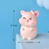 Amor cerdo micro paisaje suculenta decoración Zodiaco coqueteo teléfono beso animal accesorios para pastel resina manualidades