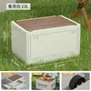 Caja de Almacenamiento Gruesa Plegable para Ropa, Juguetes, Hogar, Lado Exterior, Caravana, Caja de Almacenamiento Multifuncional para Camping