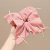 Pañuelo cuadrado estilo casual, scrunchie, lazo de encaje para el pelo, diadema dulce, accesorio para el cabello de alta gama a la moda para mujeres
