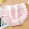 Ropa interior para niña Linda Estudiante Femenina Algodón Puro Cintura Media-Alta Shorts Triángulo Escuela Secundaria Secundaria Chica Talla Grande Calzones