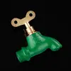 Con llave de grifo de bloqueo en las cuatro esquinas 4 puntos interruptor de agua corriente asa doméstica cerradura antirrobo válvula exterior Universal