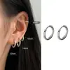 Pendientes de Clip en Espiral Versátiles para el Día a Día, Estilo Coreano Sencillo, sin Perforación, para Hombres y Mujeres, Aros Falsos