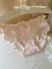 Bragas de Triángulo Transpirables de Algodón Puro 10A Antibacteriano, Elásticas, de Cintura Media, Color Crema, Estampado de Lunares, Encaje, Pura Pasión, para Mujer
