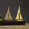 Vela de barco escritorio pequeños adornos coche pasillo dormitorio oficina decoraciones arte hecho a mano mini hogar estilo chino
