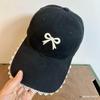 Verano Nuevo Coreano Bordado Lindo Lazo Gorra de Béisbol Infantil Juego al Aire Libre Protección Solar Gorra de Encaje