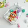 Pingente Tema Estrela 8cm Bolsa de Armazenamento de Figuras para Bonecas de Passeio, Capa Protetora de Figuras em PVC de Alta Transparência, Bolsa de Boneca com Bolso à Prova de Poeira Espessado