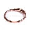 Anillo de nariz redondo de acero inoxidable de línea redonda europeo y americano, piercing corporal falso de tabique, joyería, accesorios corporales colgantes, fabricantes, venta al por mayor