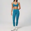 2026 Novo Conjunto de Roupas de Yoga da Moda Cintura Alta Levanta-Bumbum Fitness ao Ar Livre Corrida Esportes Conjunto Fitness para Mulheres 9616