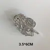 Pinza para el Cabello de Aleación con Forma de Estrella de Mar Europea y Americana para Mujer, Pinza Tiburón de Moda para Recogido Parcial, Pinza para el Cabello de Caracola, Tocado Versátil Personalizado Transfronterizo
