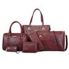 Bolsa feminina 2023 nova moda europeia e americana conjunto simples de seis peças bolsa mãe e filho bolsa de ombro bolsa do mensageiro bolsa feminina