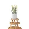 Soporte para Flores Base de Maceta de Cerámica Estante para Flores Soporte para Acuario Jarra de Vino Adorno Creativo Soporte para Comedero de Gato y Perro Mini