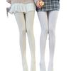 Lolita Branco Puro Meias de Seda Branco Soft Cute Jk Girl Velvet 120d Calças Dança Leggings