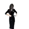 Nueva Ropa de Otoño e Invierno para Mujer, Vestido Negro Elegante de Gama Alta de Nicho, Vestido de Noche de Terciopelo Estilo Hepburn para Socialité de Lujo Ligero