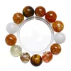 [Jinper Yaoguang] Pulsera de Flor de Pegamento Amarillo de Cristal Natural Limón para Mujer, la Más Fácil de Combinar, Pulsera de Regalo, Venta al por Mayor