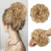 Adereço de Cabelo Coque Estilo Europeu e Americano para Mulheres Seda de Alta Temperatura Fofo Cacheado Adereço de Cabelo Coque Peruca Transfronteiriça Coque