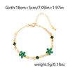 Pulsera transfronteriza de alta gama para mujer, con diseño de flor de cerezo, con diamantes frescos y pequeños, pulsera de cadena con flores.