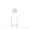 Garrafas de vidro transparente para óleos essenciais para atacado transfronteiriço com conta-gotas de borracha 5-120ml conta-gotas dispensador de óleo essencial garrafas de vidro vazias