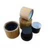 Frasco Conta-gotas Marrom de Bambu Natural Frasco Branco Fosco para Óleo Essencial Essência Frasco de Vidro DIY Vazio