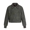 0265 Retro Americano Nicho Gama Alta Estilo Motociclista Deconstruido Moda Callejera Diseño Chaqueta Corta Ancha de Cuero PU para Hombre