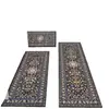 Tapetes Largos para Piso de Cocina, Resistentes a Manchas y Fáciles de Mantener, Tapetes de Piso de Terciopelo de Cristal para el Hogar, Juego de Dos Piezas, Tapetes de Entrada Resistentes al Desgaste