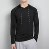 Lote en stock Nuevo para hombre Primavera y Otoño Deportes Manga larga para hombre Suelto Absorbente de sudor Correr Sudadera con capucha Jersey Fitness Combinable Sudadera