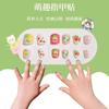 Calcomanías de Uñas Divertidas para Niños Respetuosas con el Medio Ambiente Lindas para Niñas Impermeables Removibles Seguras No Tóxicas Arte de Uñas Calcomanías para Dedos Pequeños para Mujeres
