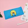 Bolsa de Lápis de Lona Desenho Animado Coreano Criativo Porta-Moedas com Zíper de Oxford Fofo Bolsa para Material Escolar Bolsa de Lápis para Material Escolar de Estudante
