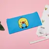 Direto da fábrica coreana criativo fofo desenho animado estojo de lona mini porta-moedas retro arte zíper bolsa de armazenamento