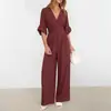 Mono de Moda Europea y Americana para Mujer Verano 2026 Transfronterizo Estampado Elegante para Viajar al Trabajo Casual Mono de Cintura Alta para Mujer