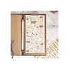 Pegatinas para Diario de Gato Estampadas en Oro Mascota Transparente Impermeable Material Decorativo Pegatinas Pequeñas Objetos Retro Patrones Pequeños
