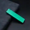 8001 Encendedor Largo Inflable Metal A Prueba de Viento Llama Verde Delgado Encendedor de Cigarrillos Set para Fumar para Hombres y Mujeres Venta al por Mayor de Alta Gama