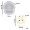 Molde para Amasar Muñeca de Dibujos Animados Linda diy Descompresión Comida Juego Molde para Hornear Molde de Decoración de Yeso para Aromaterapia