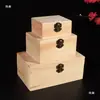 Caja de joyería de madera maciza para guardar hojas de té, cuentas sueltas, objetos de colección, pulseras, collares, colgantes y otros artículos, con cerradura