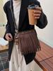 Bolsa de Ombro de Grande Capacidade, Bolsa Transversal, Bolsa Saco Versátil com Franjas Feminina, Bolsa Simples Casual para o Dia a Dia, Comércio Exterior Transfronteiriço