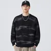 Suéter de Punto Jacquard de Cuello Redondo Nuevo Otoño/Invierno 2025 Estilo Retro Japonés Holgado Versátil Casual Marca de Moda