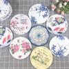 Porcelana imitação melamina isolamento térmico mesa de jantar doméstico tapete para panela quente tapete para tigela tapete redondo para copo louça resistente a alta temperatura tapete para panela de areia
