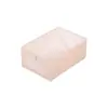 Caja de almacenamiento de algodón y lino con ventana visible, organizador para guardar pantalones y ropa en el armario, caja de almacenamiento de tela engrosada plegable