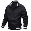 Jaqueta esportiva casual masculina nova com gola alta e zíper jaqueta atacado transfronteiriço jaqueta com zíper europeia e americana