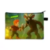 Bolsa de Almacenamiento Grande con Temática de Ciervos del Bosque, Estuche para Lápices de Papelería Estudiantil, Bolsa con Cremallera de 99 Noches, Billetera