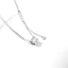 Collar Passepartout Letra G Estilo Coreano Dulce Fresco Chica Picante Acero de Titanio Cadena para Clavícula Todo-partido para Mujer Diseño de Nicho
