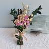 Buquê de Flores Secas Produto Acabado Mini Buquê de Flores Preservadas Lembrancinha de Festa Arranjo de Flores para Pendurar na Parede Moldura de Foto DIY Material de Flor Leque